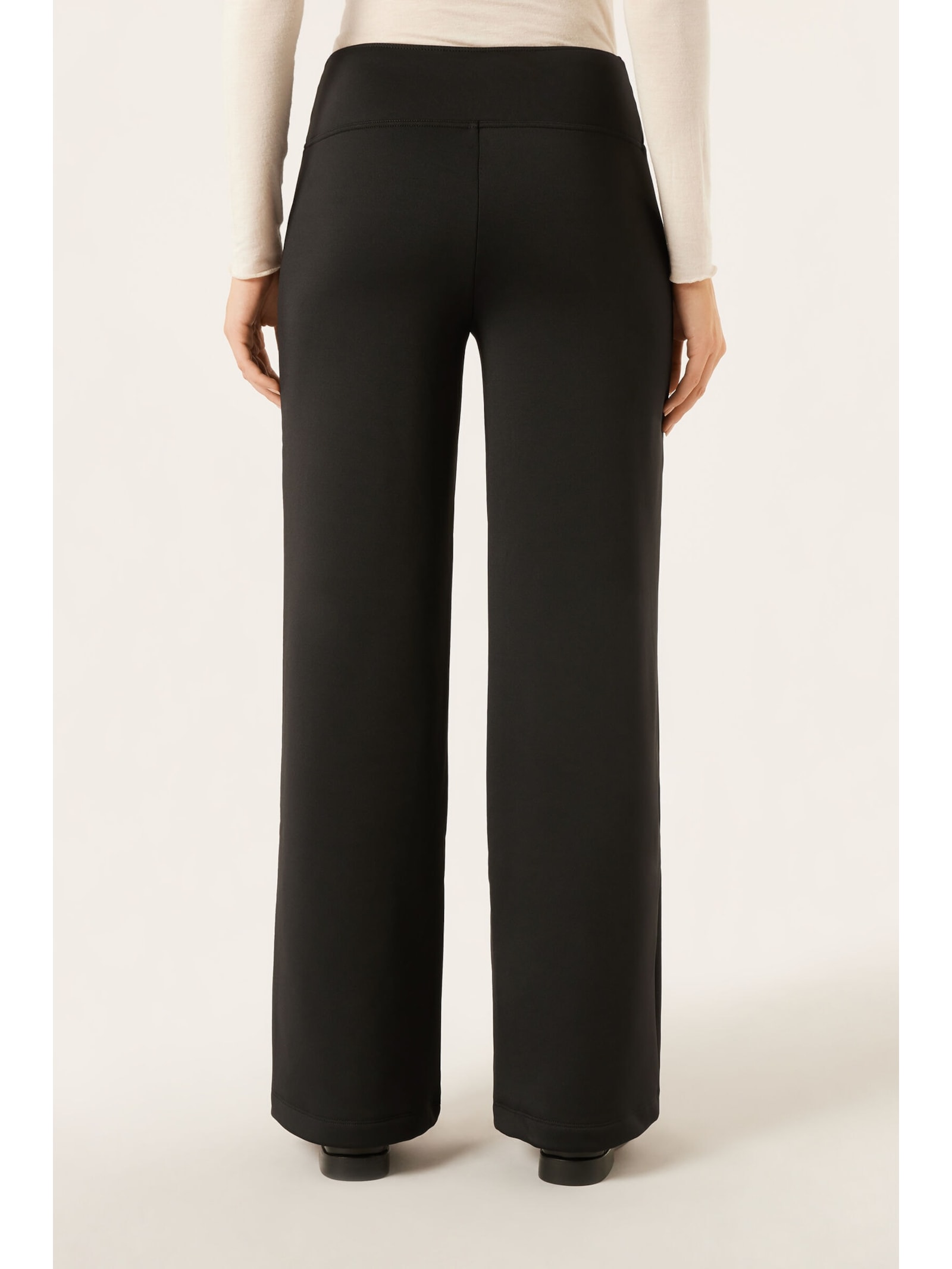Calça Pantalona Térmica Com Plush Interno Preto Calzedonia