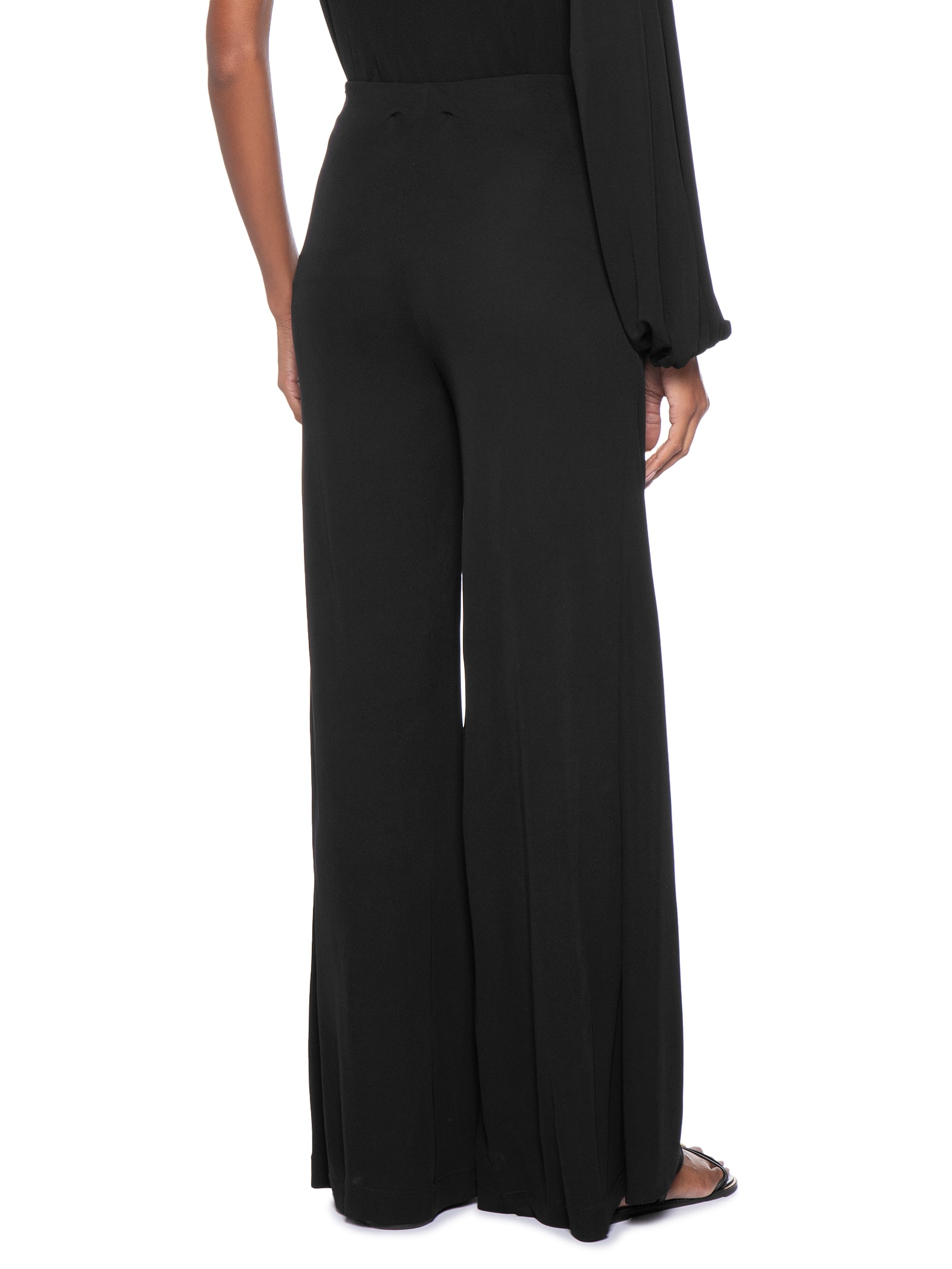 Calça Pantalona Transpasse Preto Maria Filó