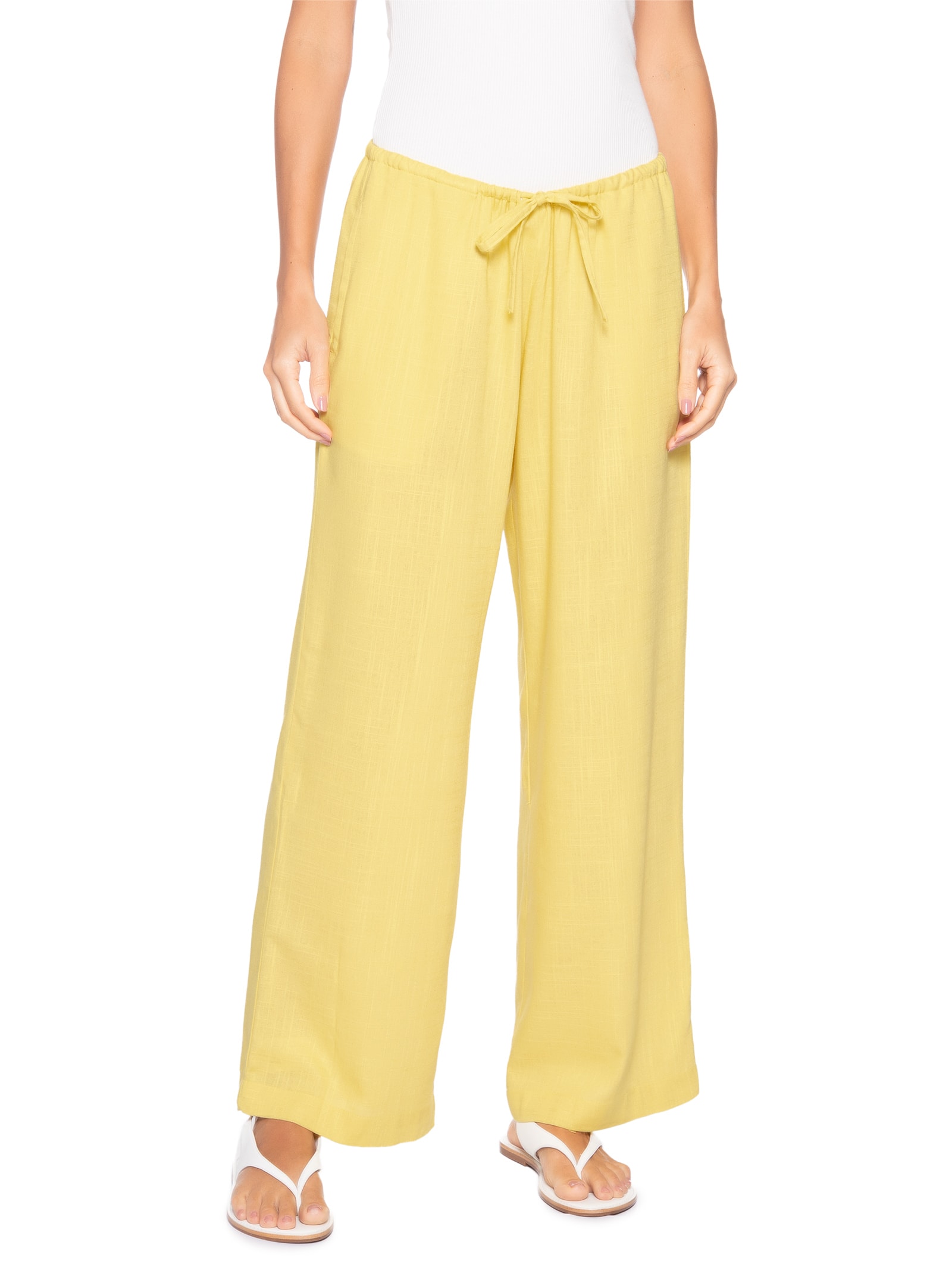 Calça Porto Feminina Amarelo Panô