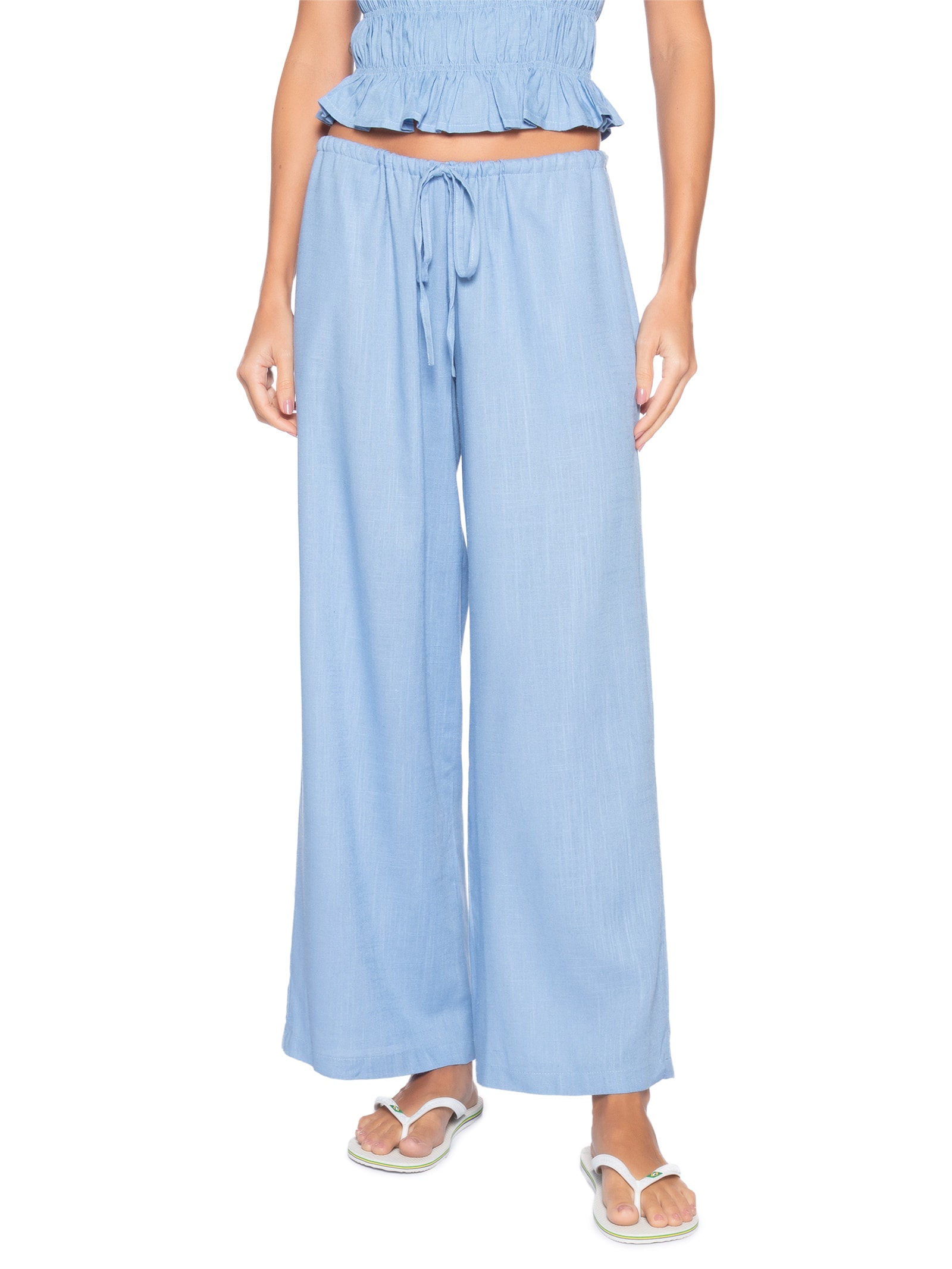 Calça Porto Feminina – Azul Panô