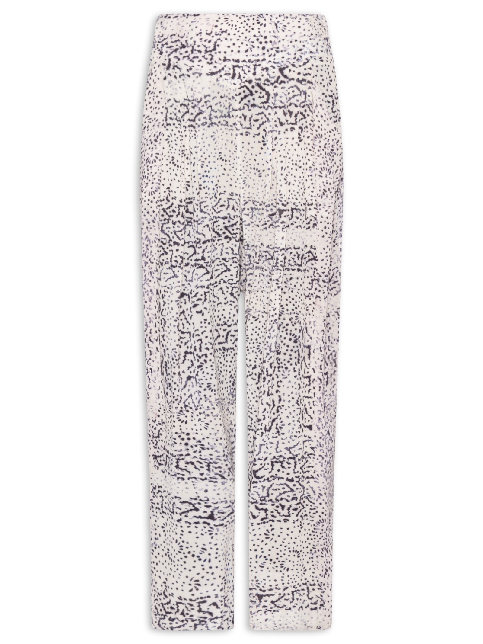 Calça Pregas Textura Tile Feminina – Preto Animale