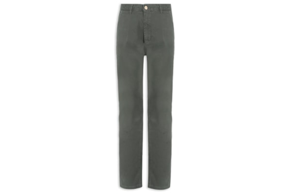 Calça Reta Casual Masculina - Cinza