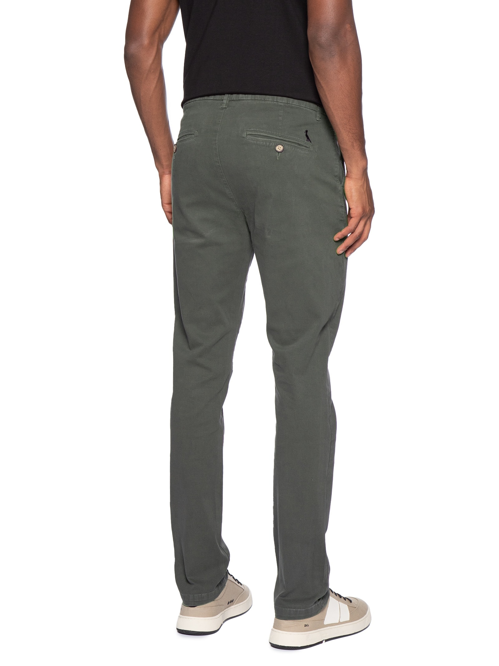 Calça Reta Casual Masculina Cinza Reserva