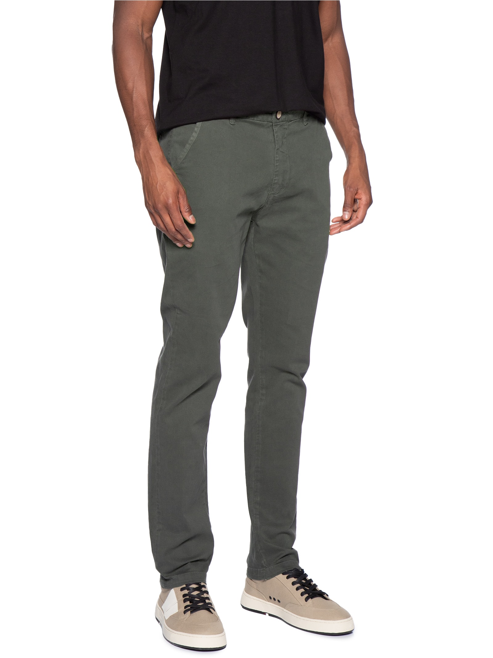 Calça Reta Casual Masculina – Cinza Reserva