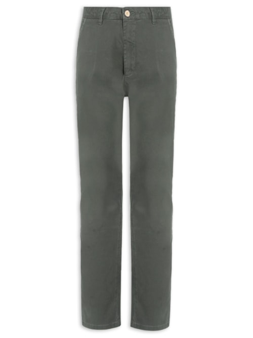 Calça Reta Casual Masculina – Cinza