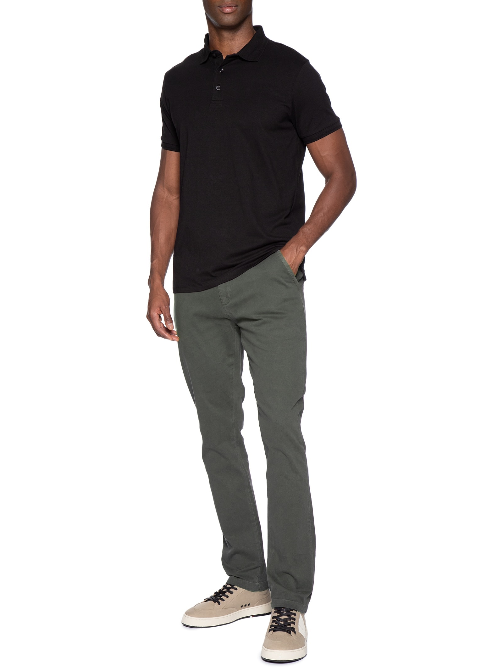 Calça Reta Casual Masculina – Cinza Reserva