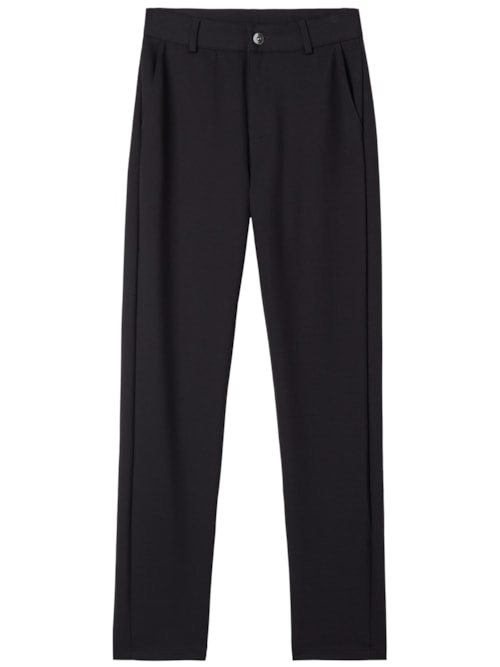 Calça Reta Em Malha Milano – Preto