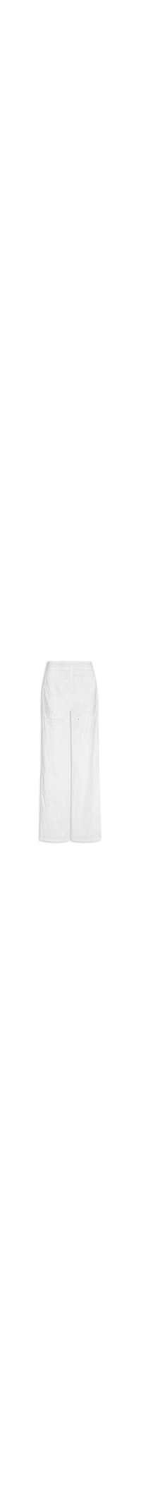 Calça Reta Feminina Em Laise - Branco