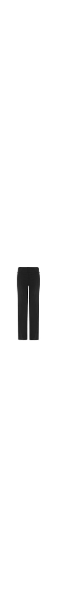 Calça Reta Feminina Honey Fold Over – Preto