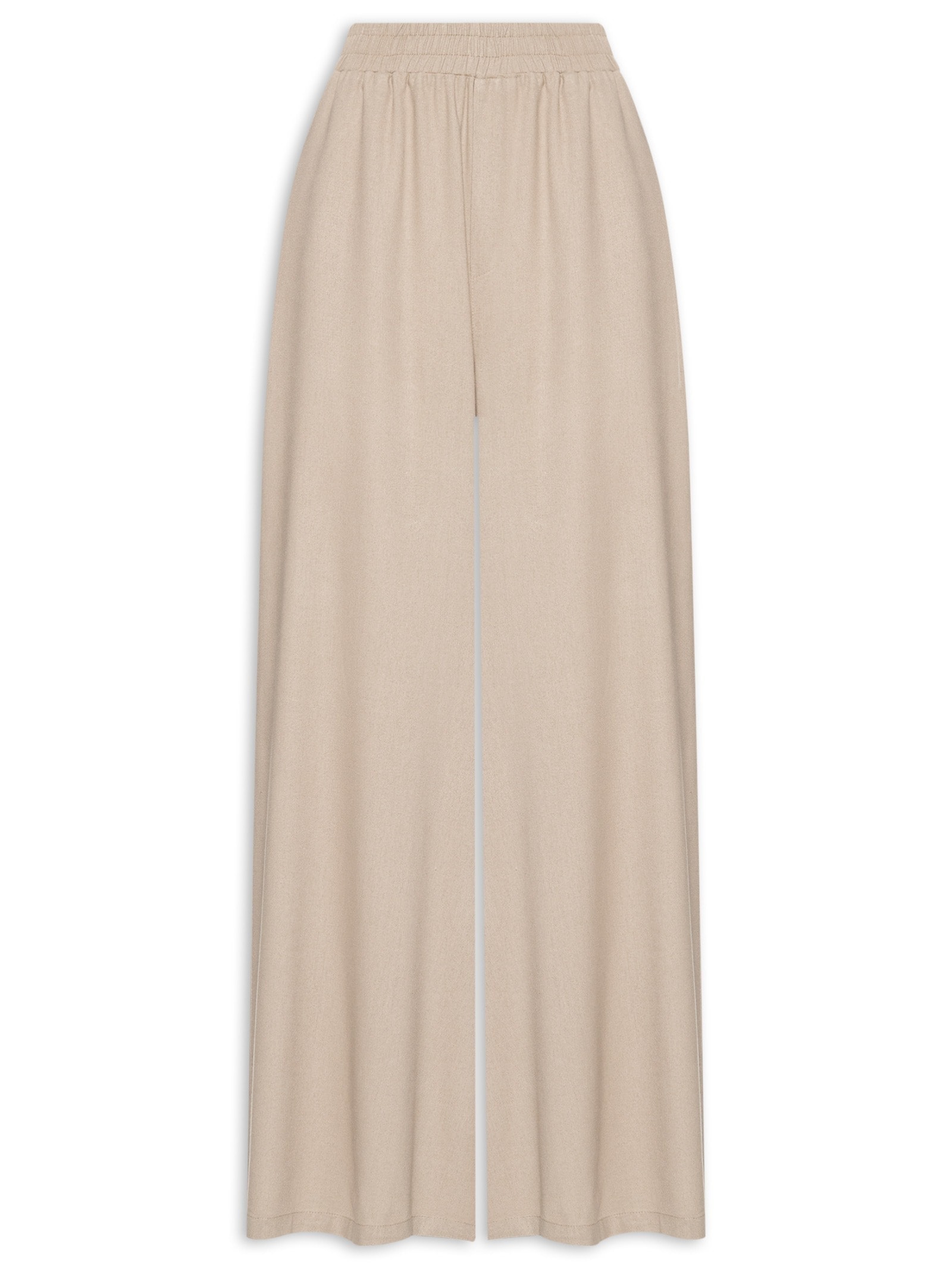 Calça Reta Fendi Com Linho Marília Yogini