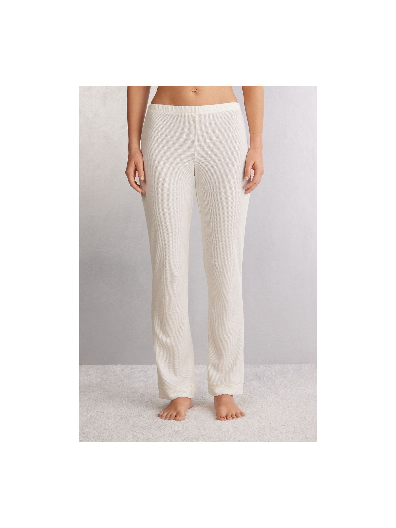 Calça Reta Glisten In The Light Marfim Intimissimi