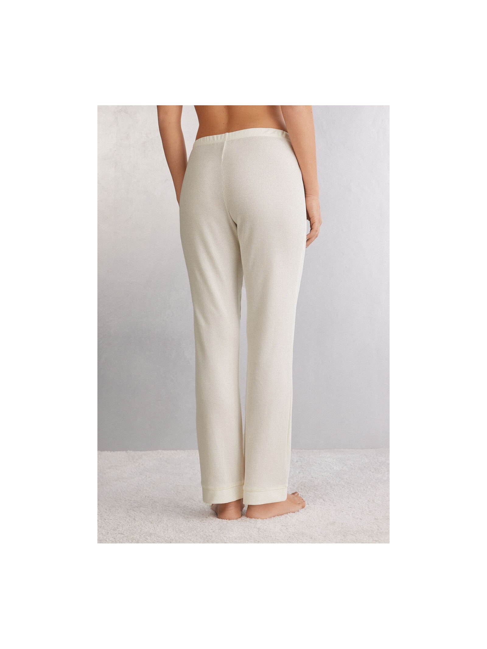 Calça Reta Glisten In The Light Marfim Intimissimi
