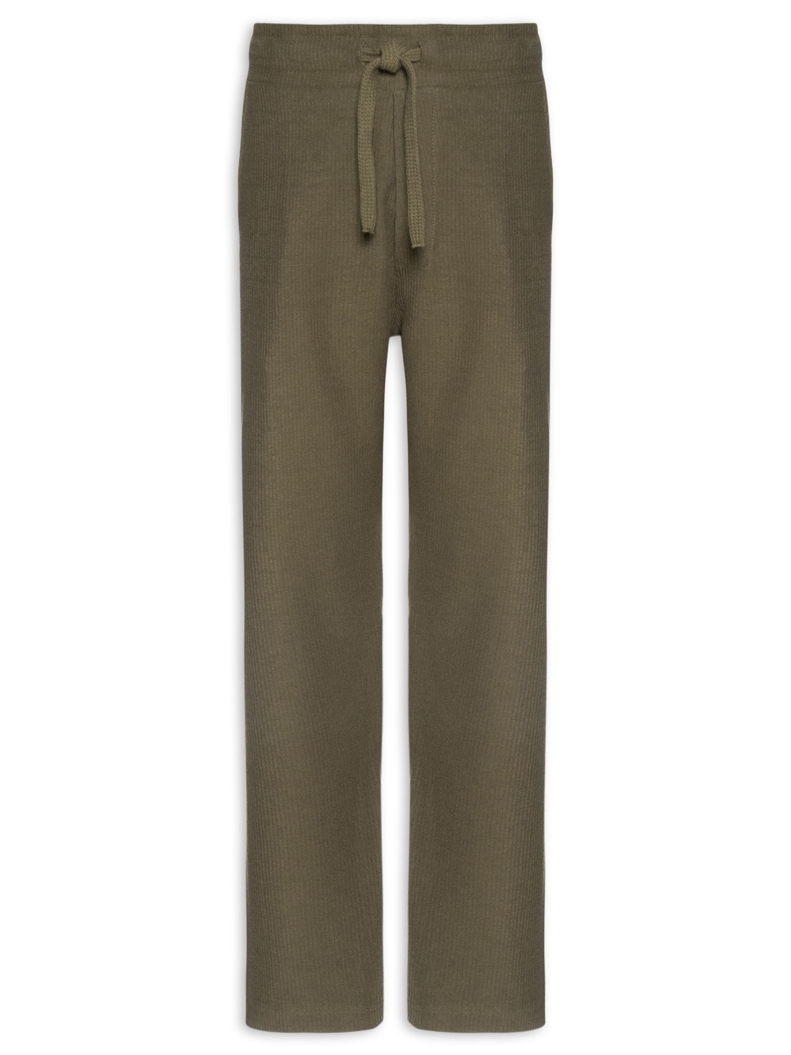 Calça Reta Masculina Basic Canelado Marrom Osklen