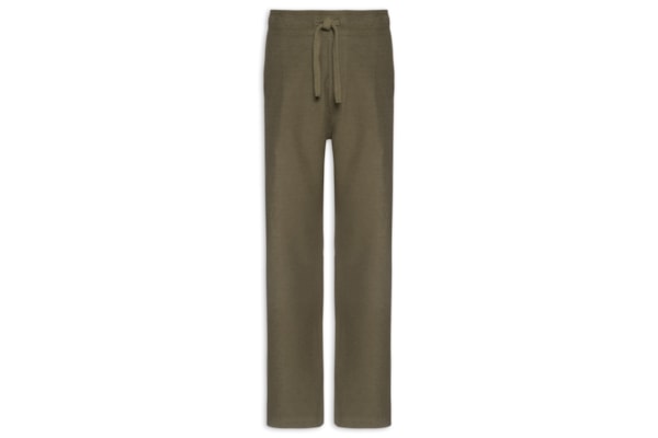 Calça Reta Masculina Basic Canelado - Marrom
