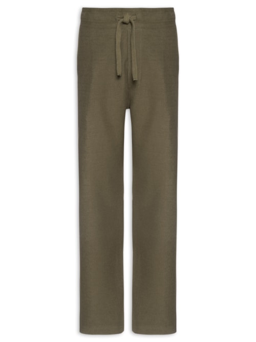Calça Reta Masculina Basic Canelado – Marrom