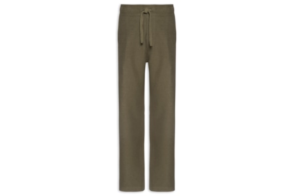 Calça Reta Masculina Basic Canelado - Marrom