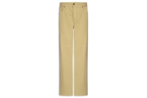 Calça Reta Masculina Comfort de Sarja - Bege