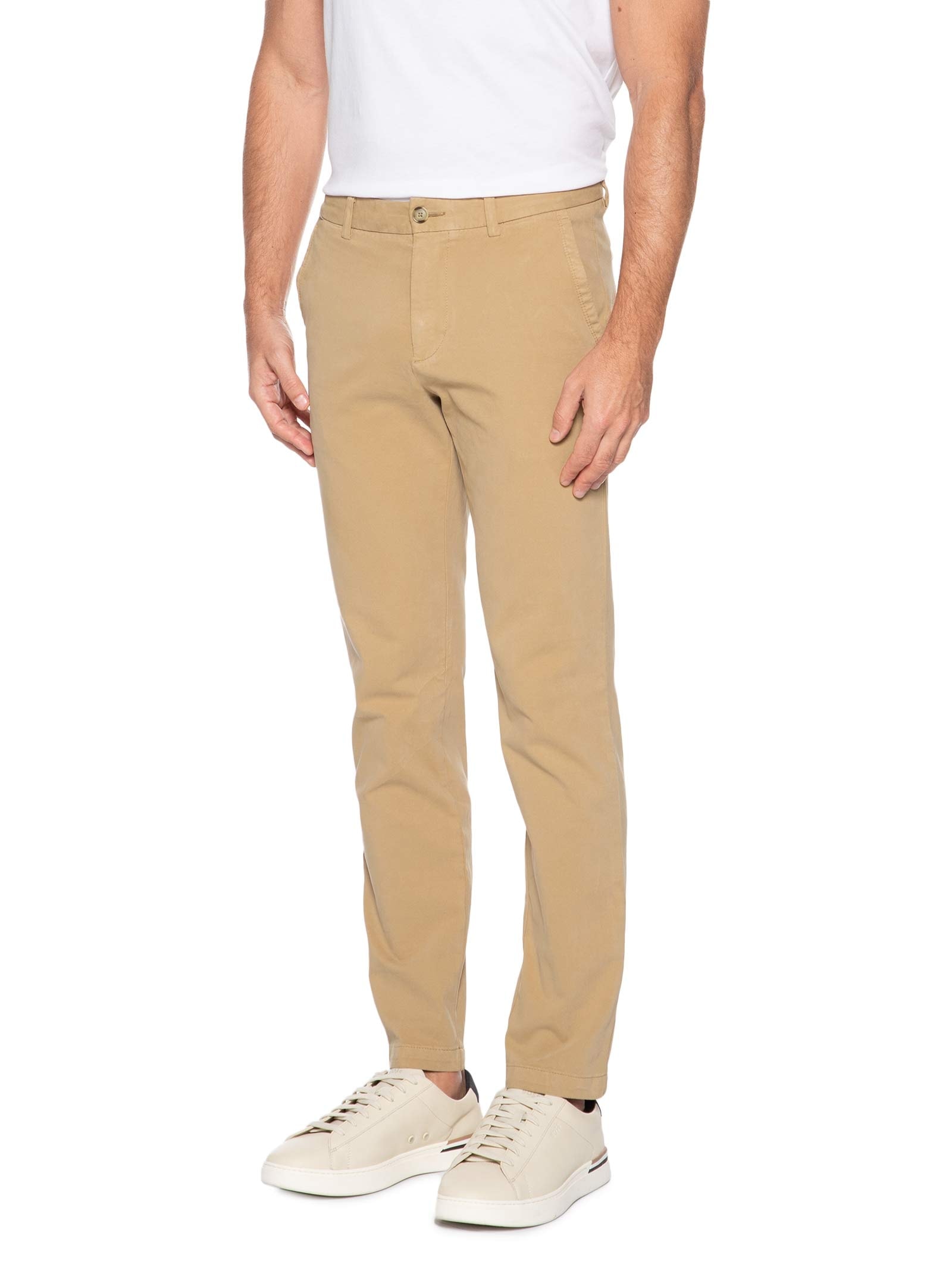 Calça Reta Masculina H-Kaiton 01 Bege Boss