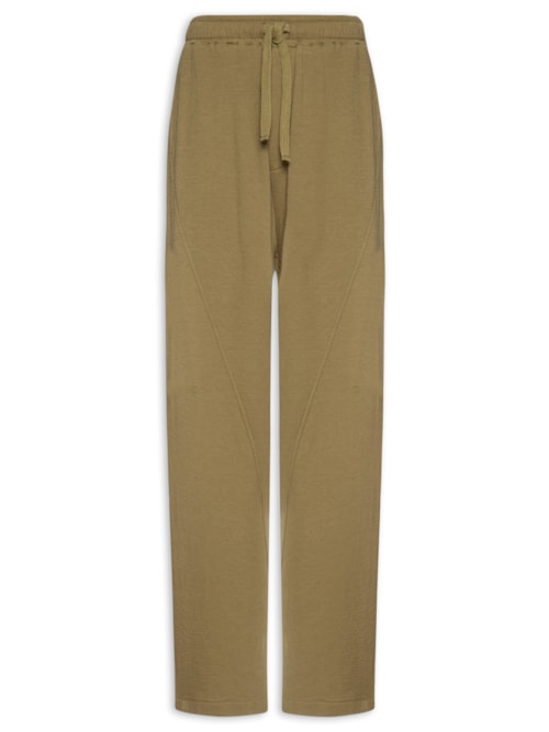 Calça Reta Masculina Over Wrinkle Bold – Marrom