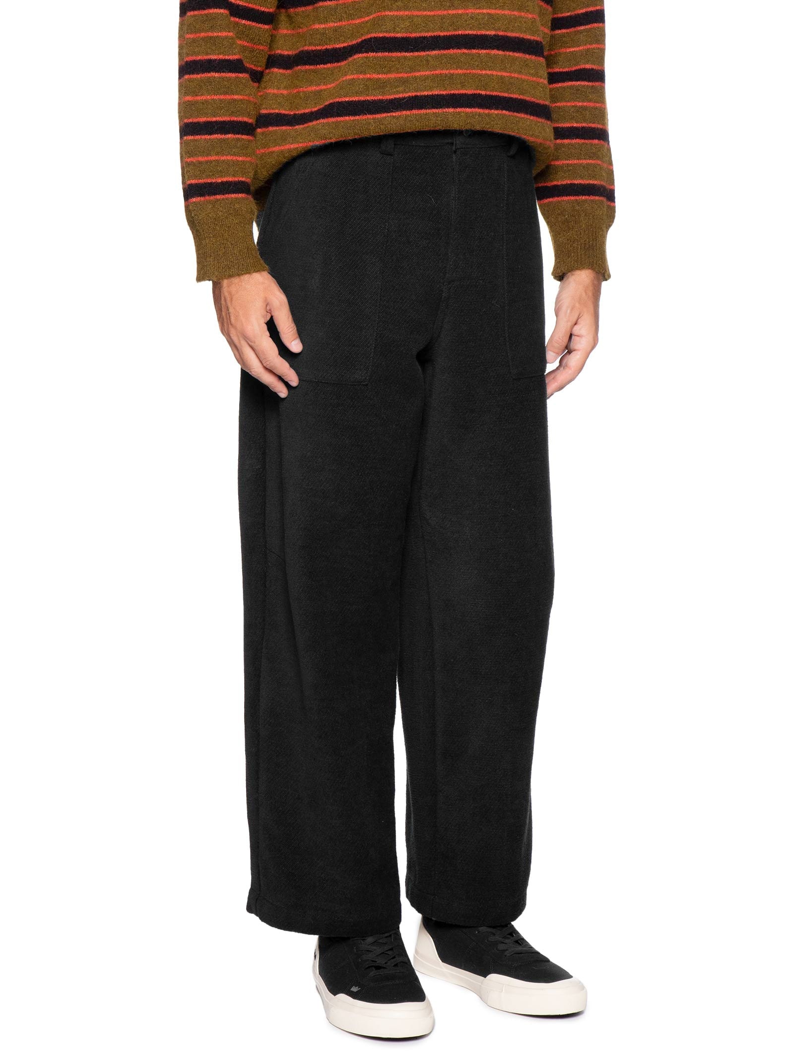 Calça Reta Masculina Tweed Cotton Texture Preto Osklen