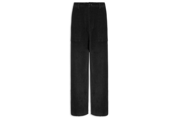 Calça Reta Masculina Tweed Cotton Texture – Preto