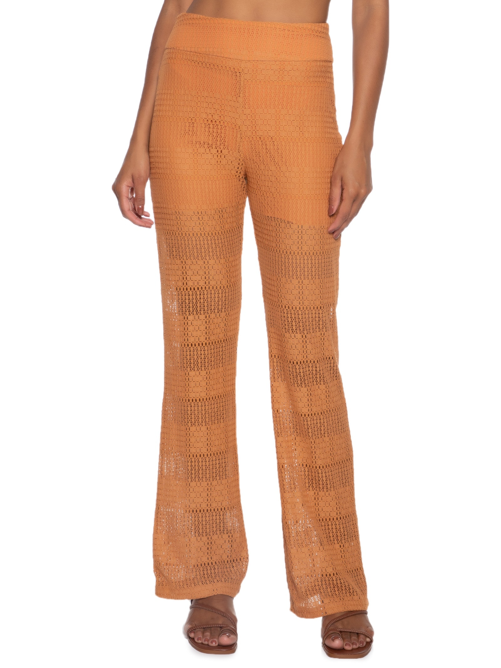 Calça Reta Trancoso Marrom Market 33