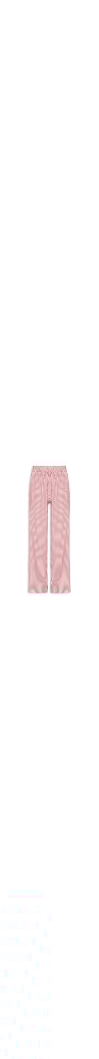 Calça Reta Tricoline Listras Feminina – Vermelho