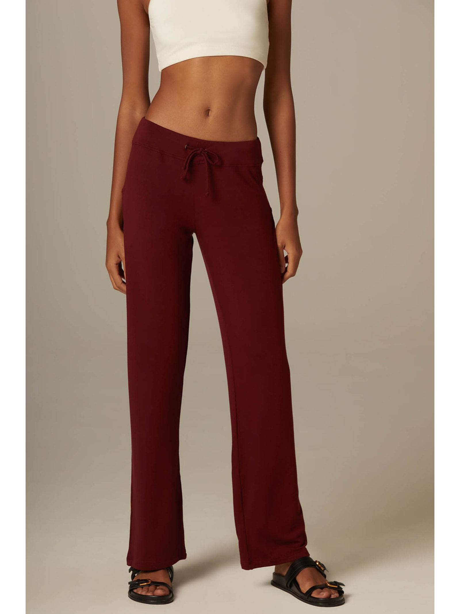 Calça Reta Vinho Bambu IV Yogini