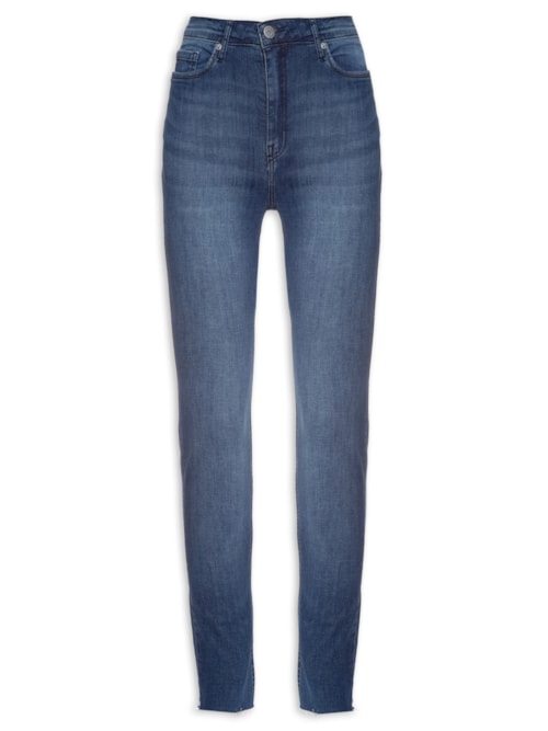 Calça Skinny Dark Denim Basic – Azul