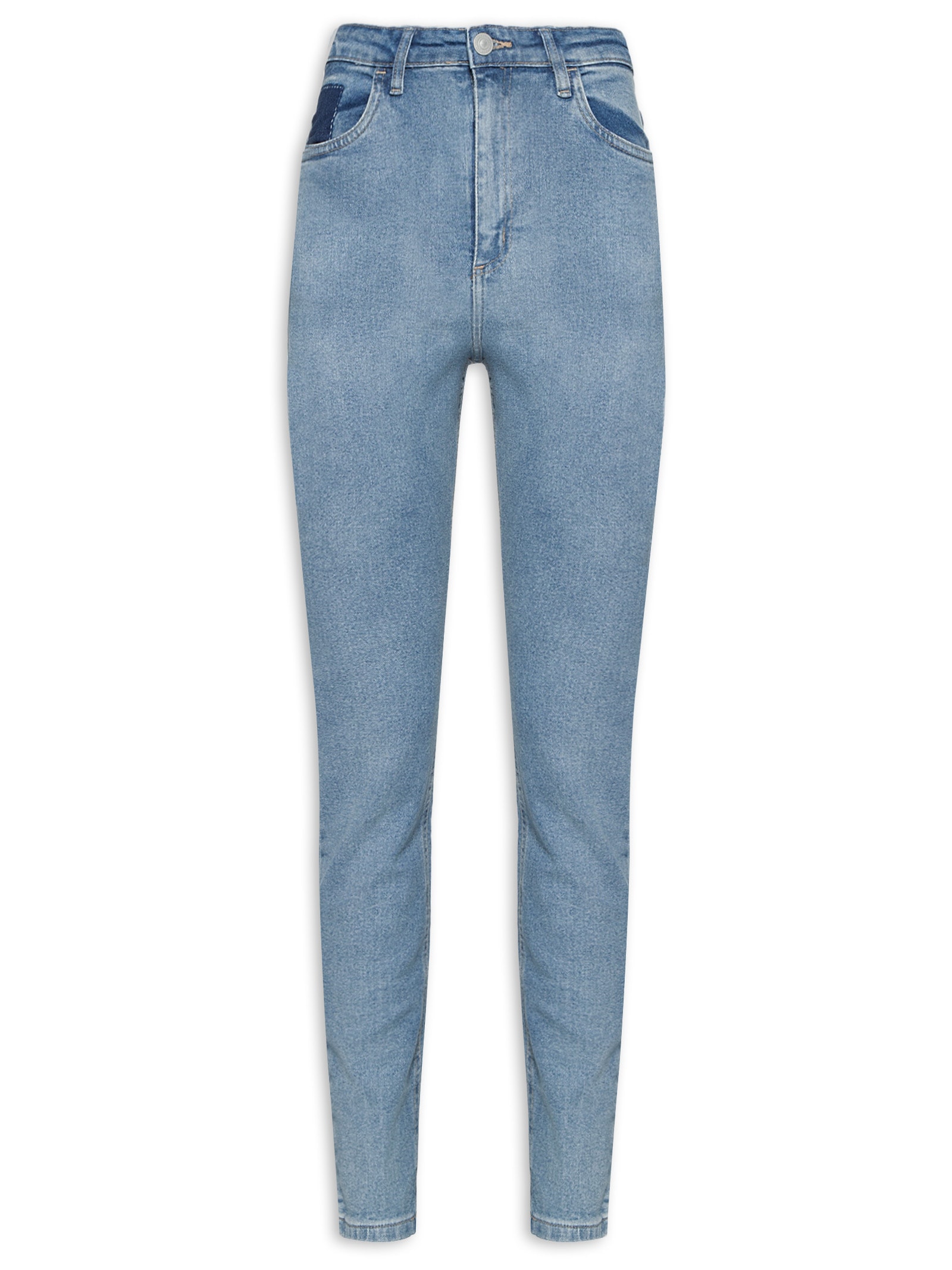 Calça Skinny Feminina Azul Dzarm