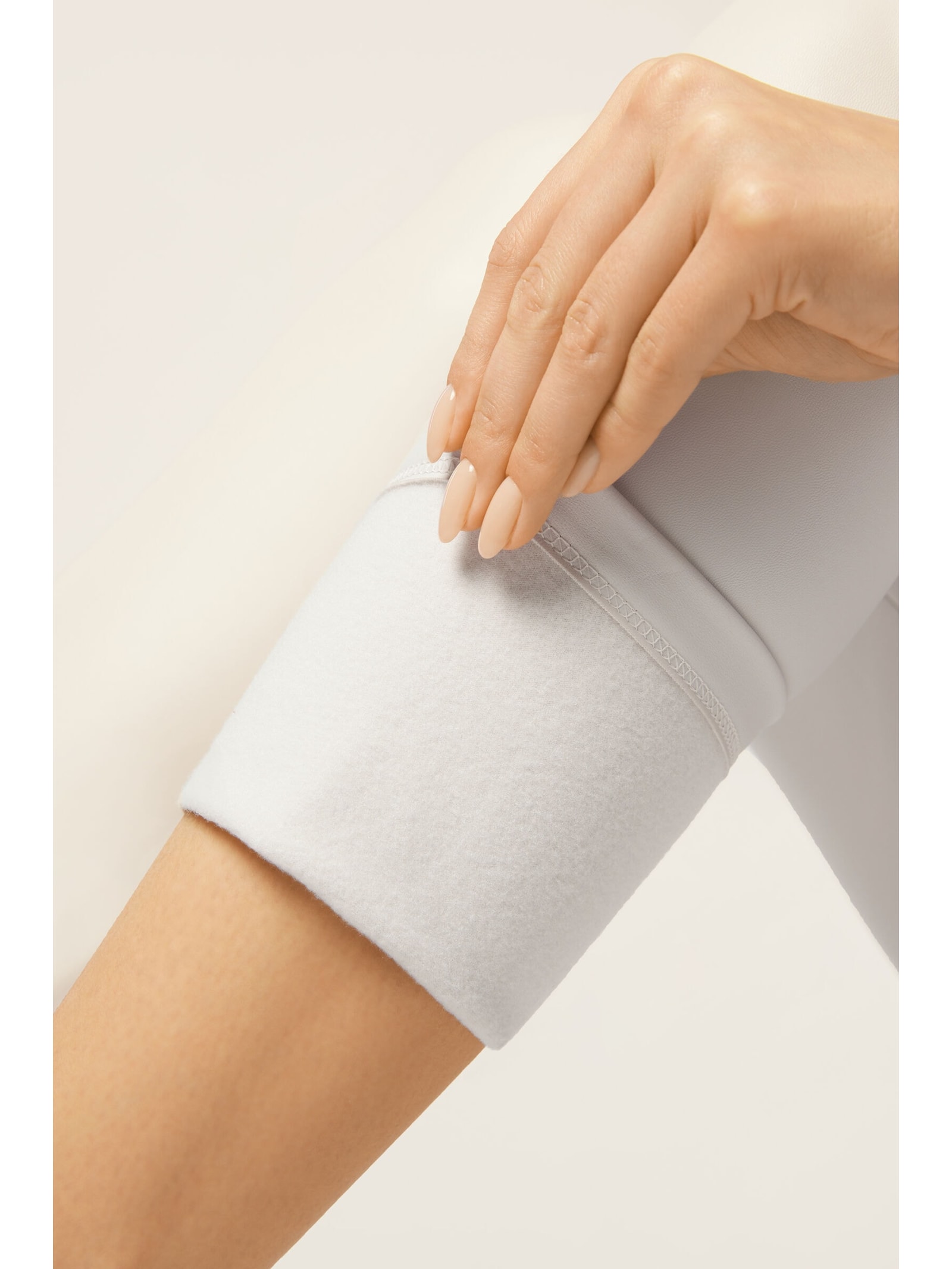 Calça Skinny Térmica Efeito Couro Branco Calzedonia