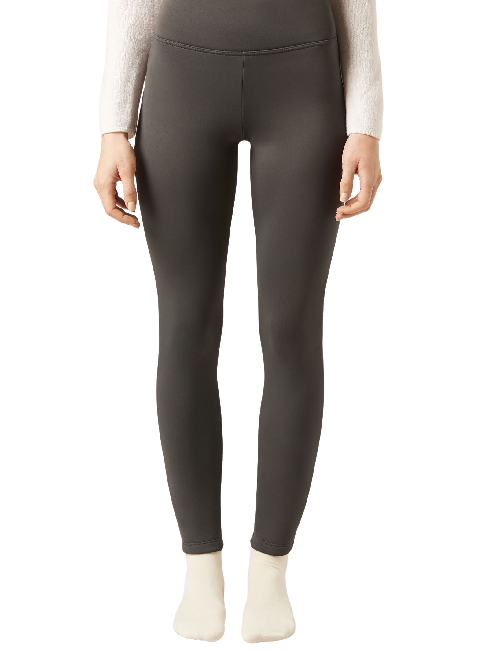Calça Skinny Ultratérmica Plush Cinza Calzedonia