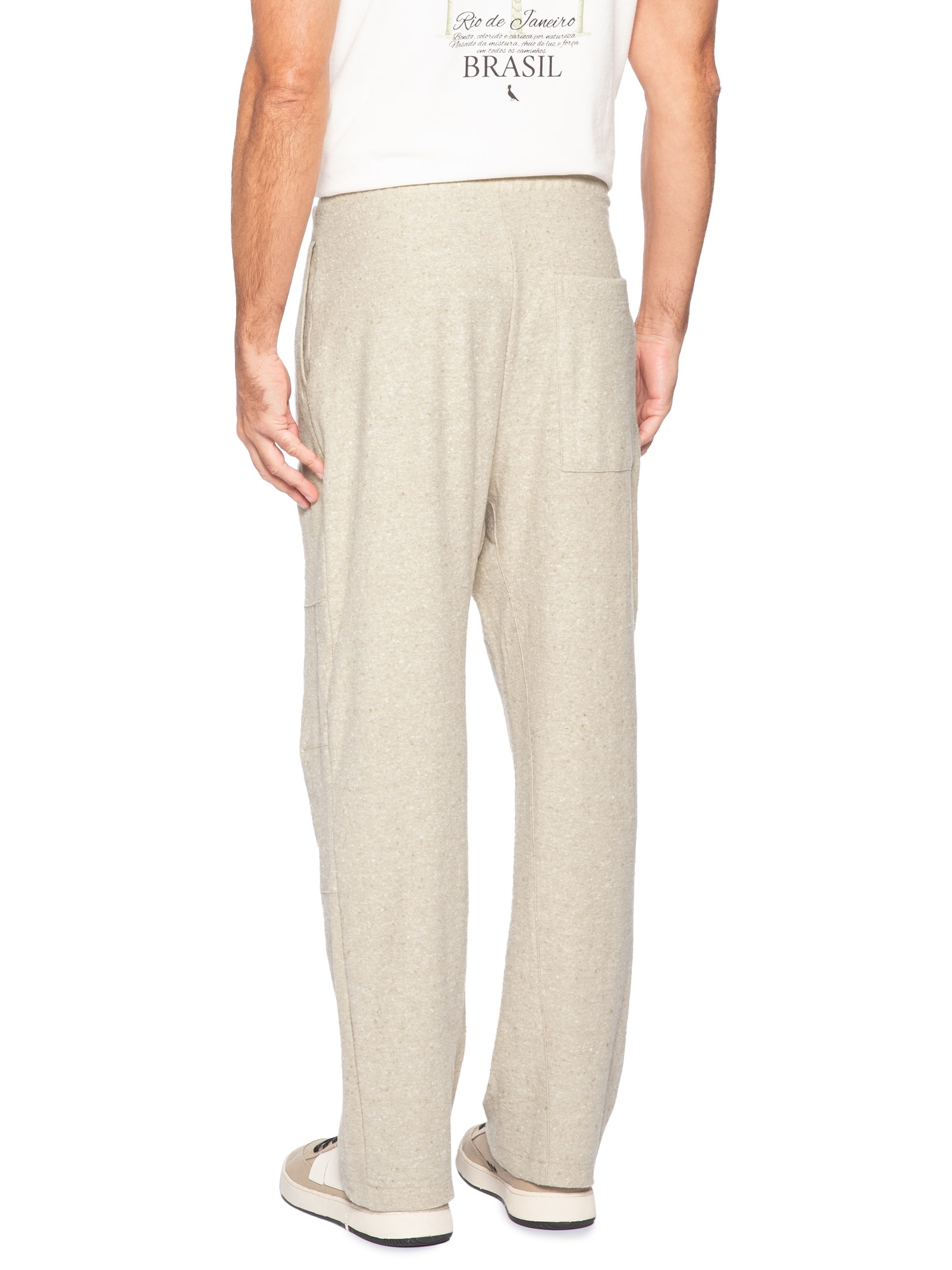 Calça Slim Jeans Masculina Eco Touch Bege Osklen