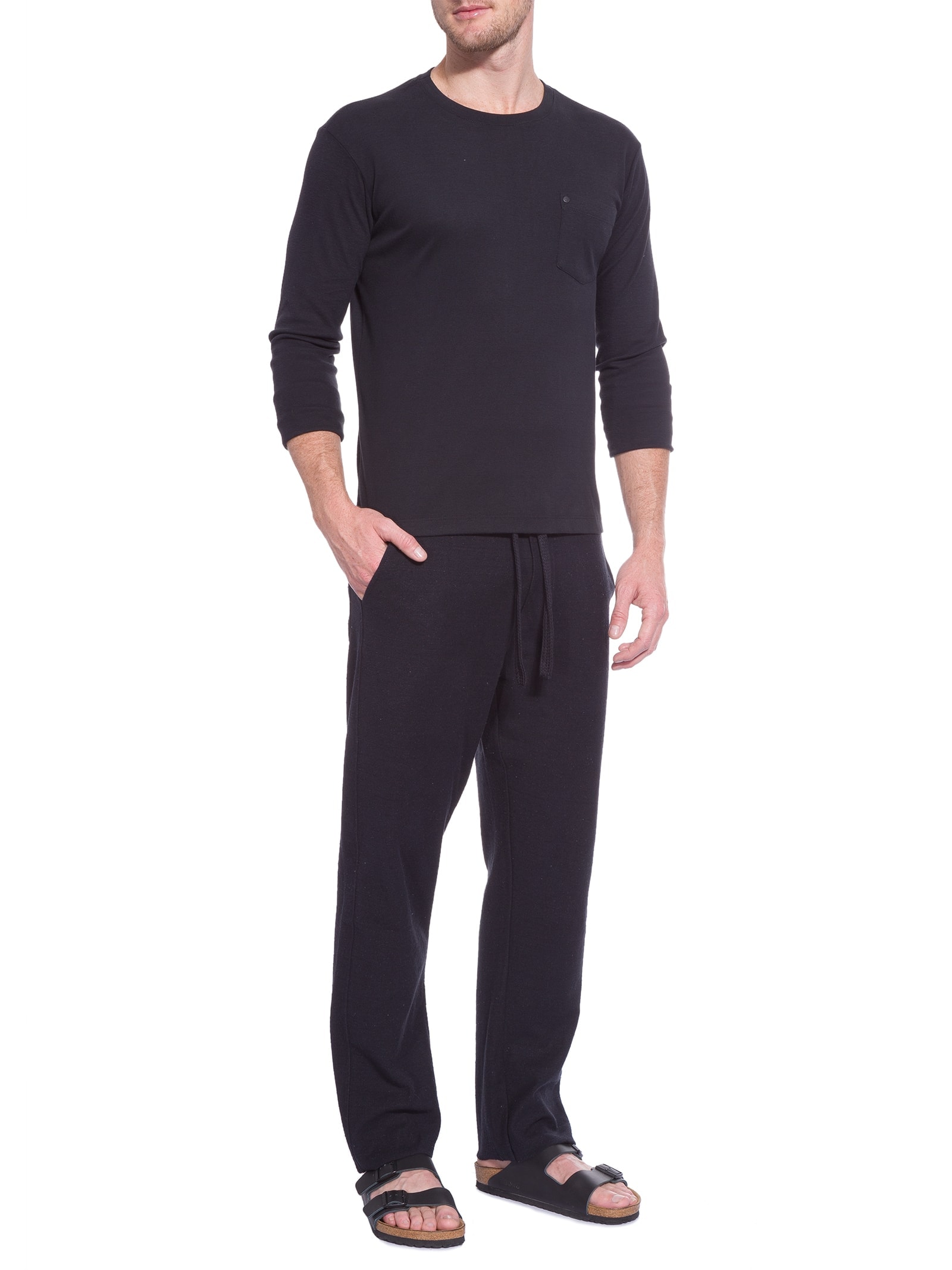 Calça Slim Masculina Rustic E-basics Preto Osklen