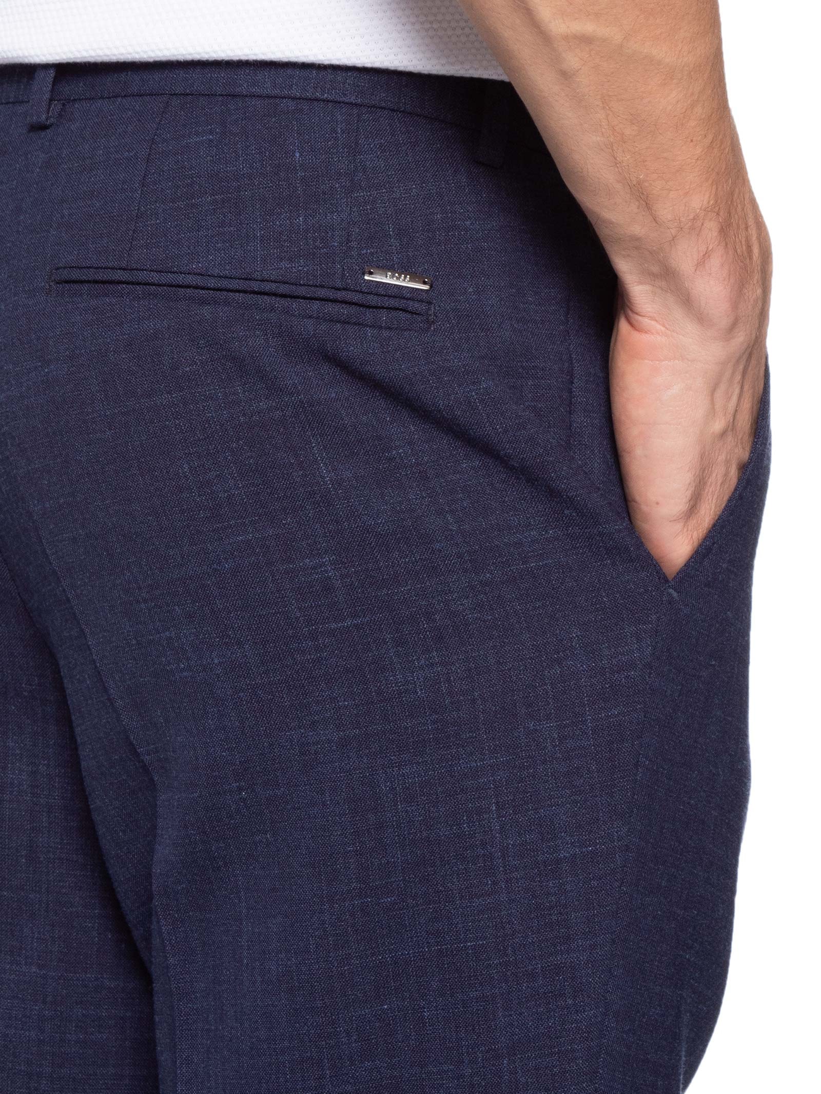 Calça Social Masculina H-Genius Azul Boss