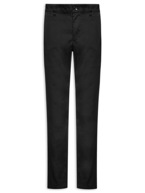 Calça Social Masculina Stretch Chino – Preto