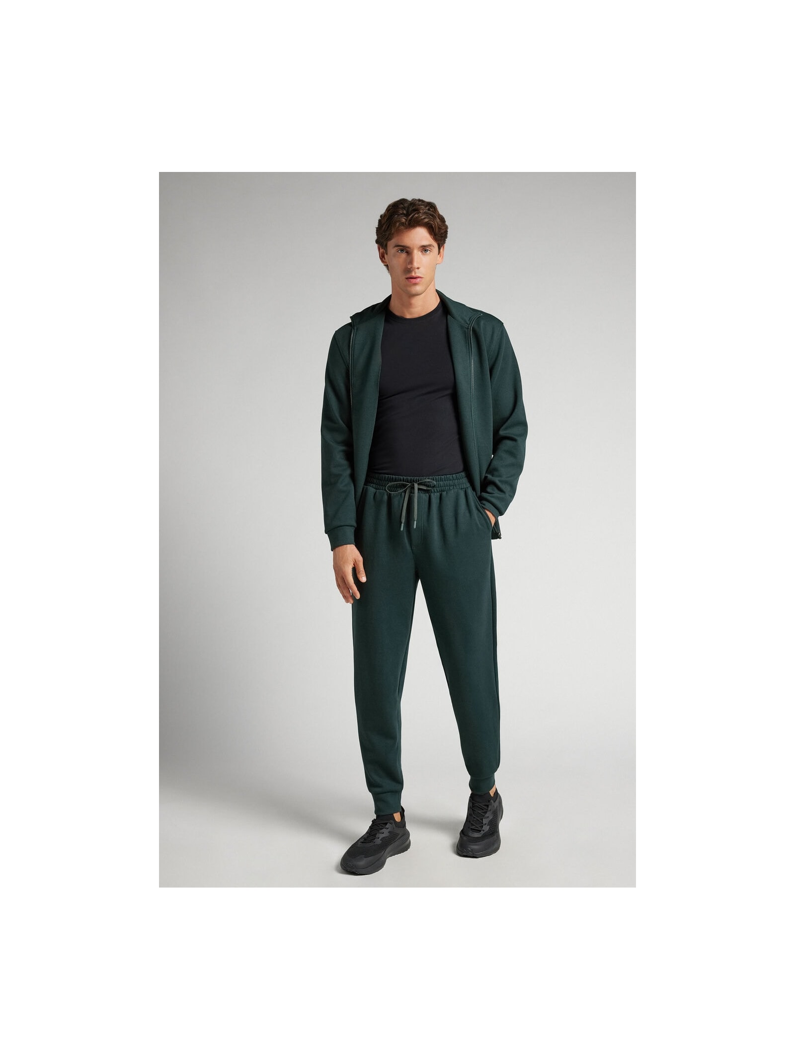 Calça Técnica Efeito Soft Touch Verde Intimissimi