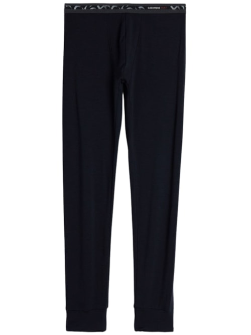 Calça Térmica Em Modal Cashmere - Azul
