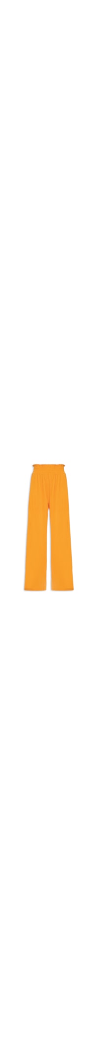 Calça Wide Leg Cintura Alta - Laranja