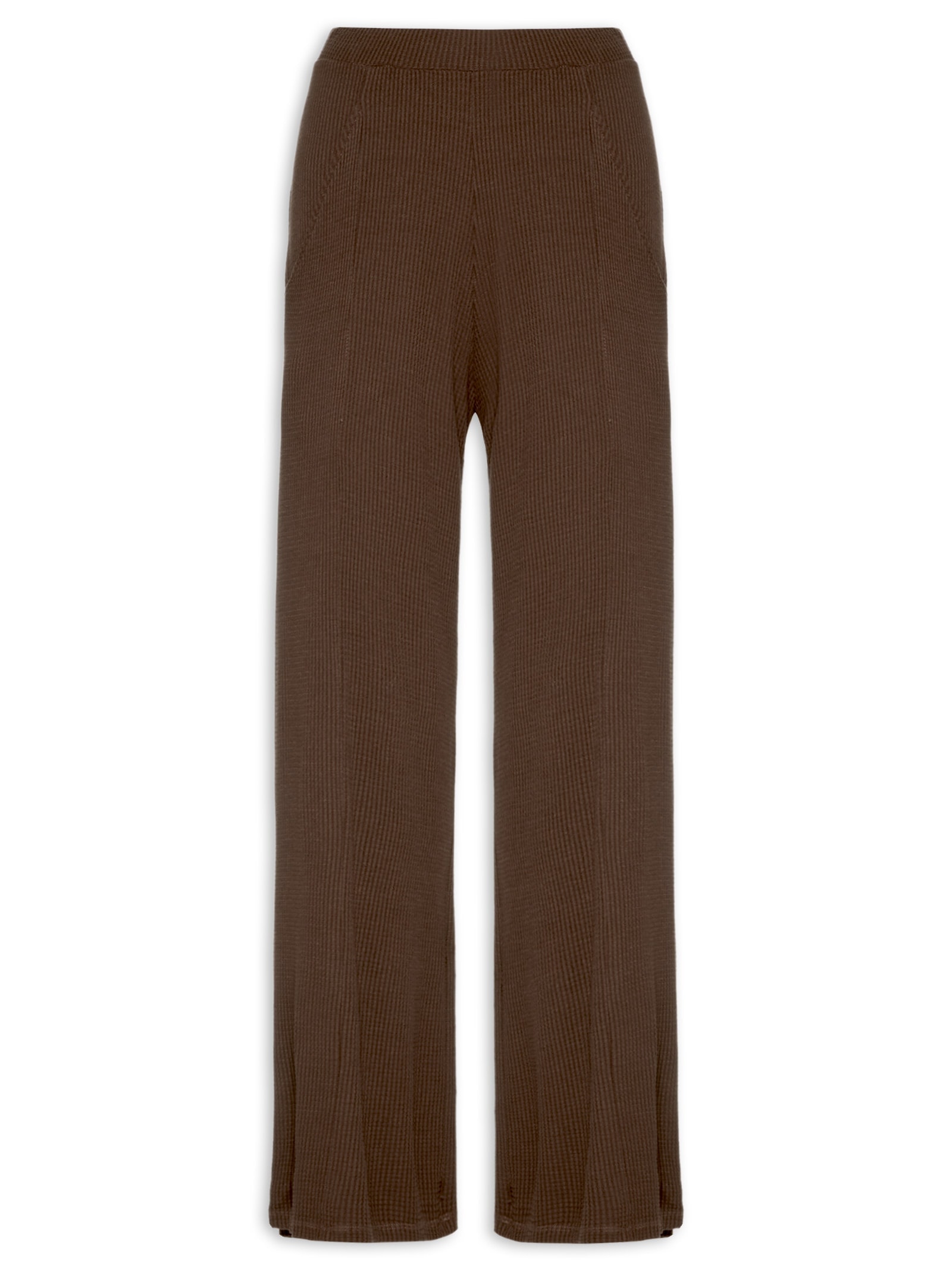 Calça Wide Leg Dye Marrom Melita Yogini