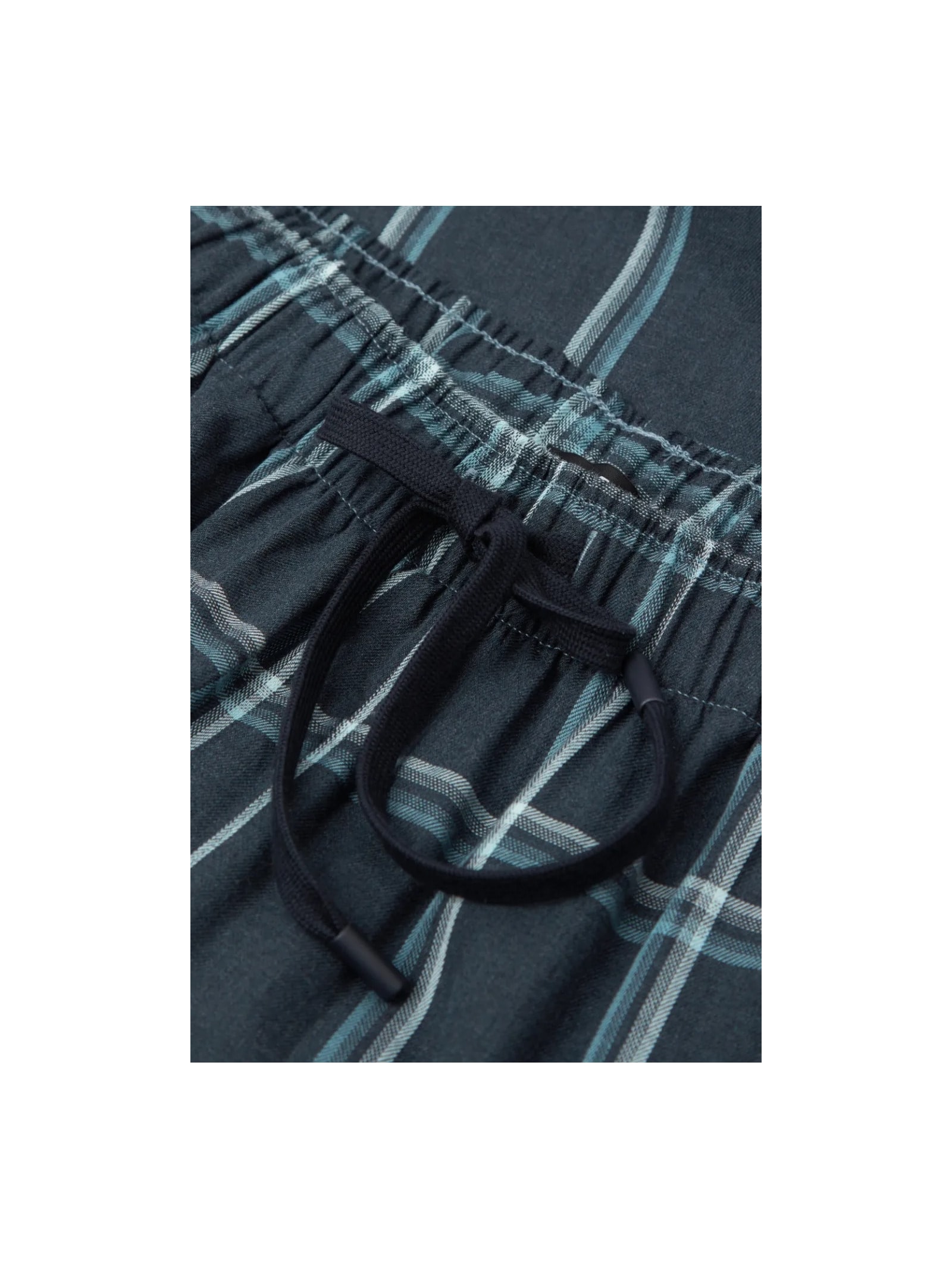 Calça Xadrez Em Algodão Azul Intimissimi