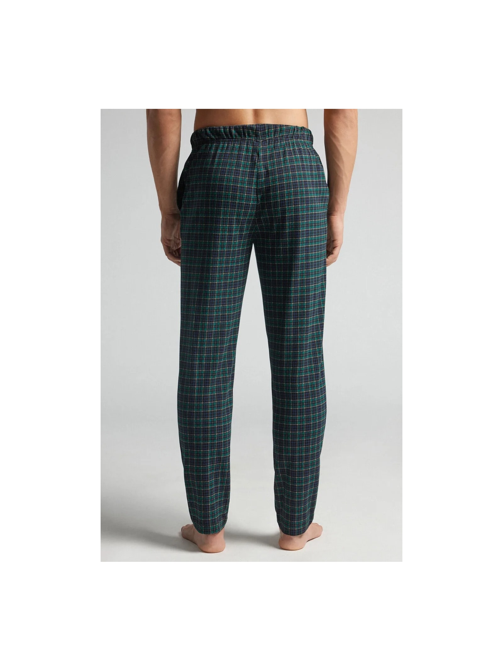 Calça Xadrez Em Algodão Verde Intimissimi