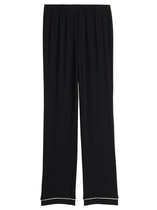 Calças Compridas Em Micromodal - Preto