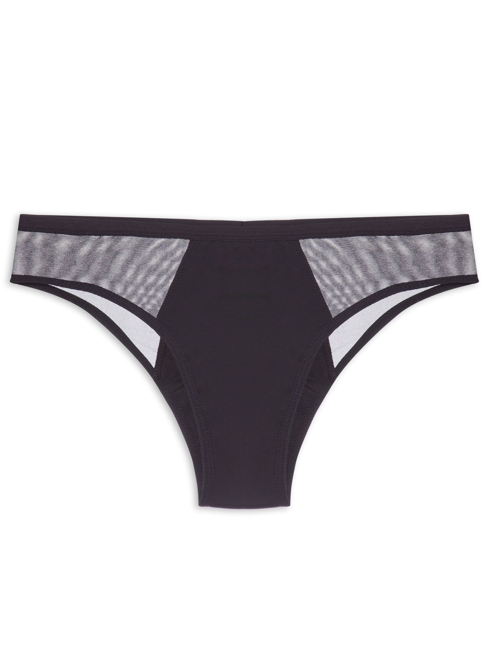 Calcinha Absorvente Biquíni Fluxo Moderado Preto  Pantys