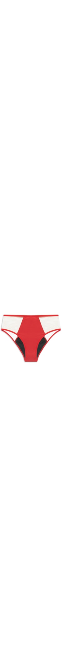 Calcinha Absorvente Hotpant Fluxo Intenso - Vermelho