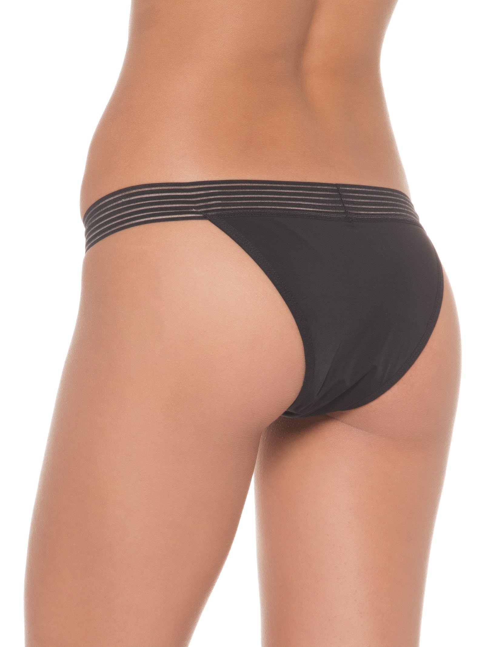 Calcinha Absorvente Tanga Fluxo Leve Preto Pantys