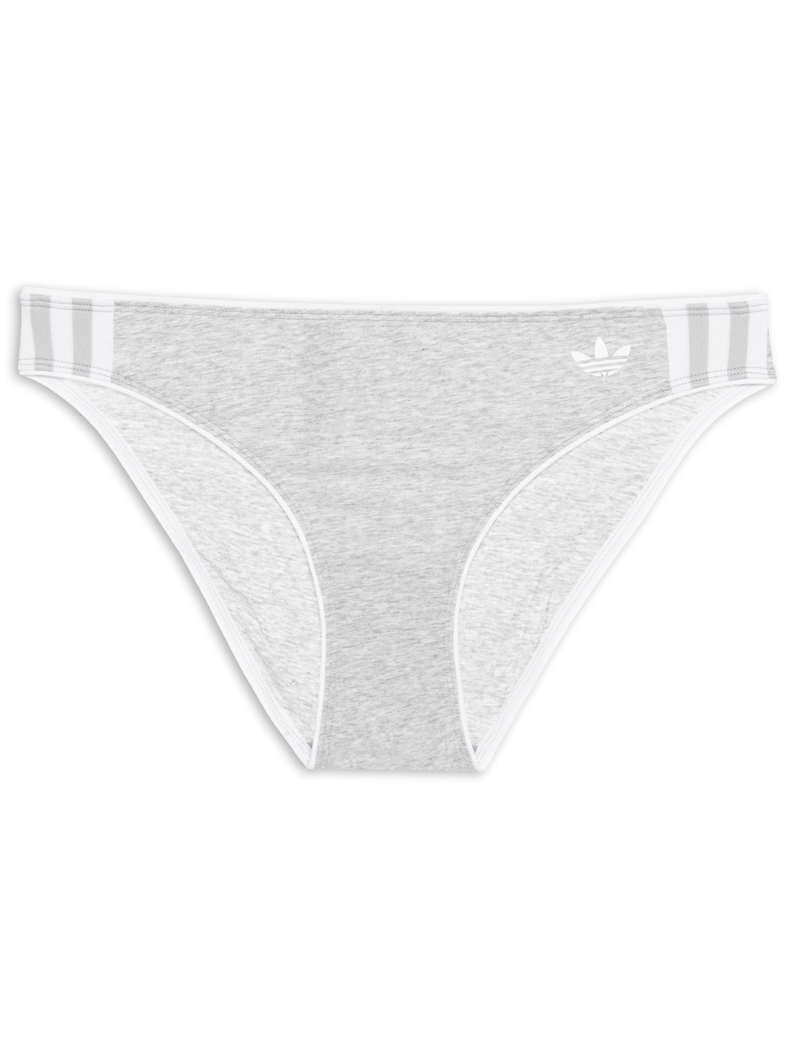 Calcinha Adicolor Comfort Flex Cotton Bikini Brief Cinza Adidas Originals Underwear