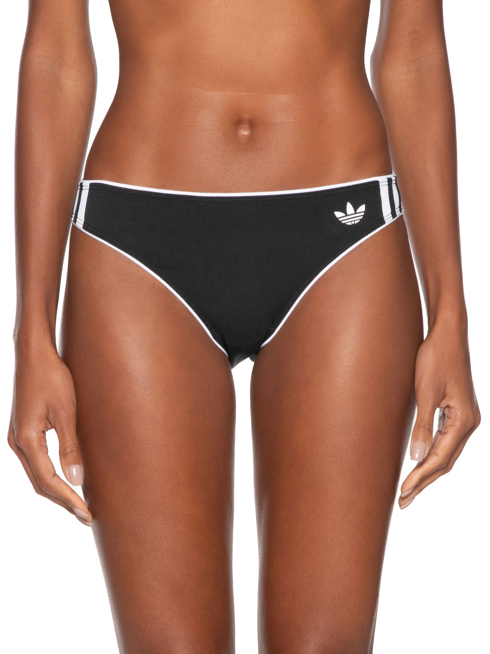 Calcinha Adicolor Comfort Flex Cotton Bikini Brief Preto Adidas Originals Underwear