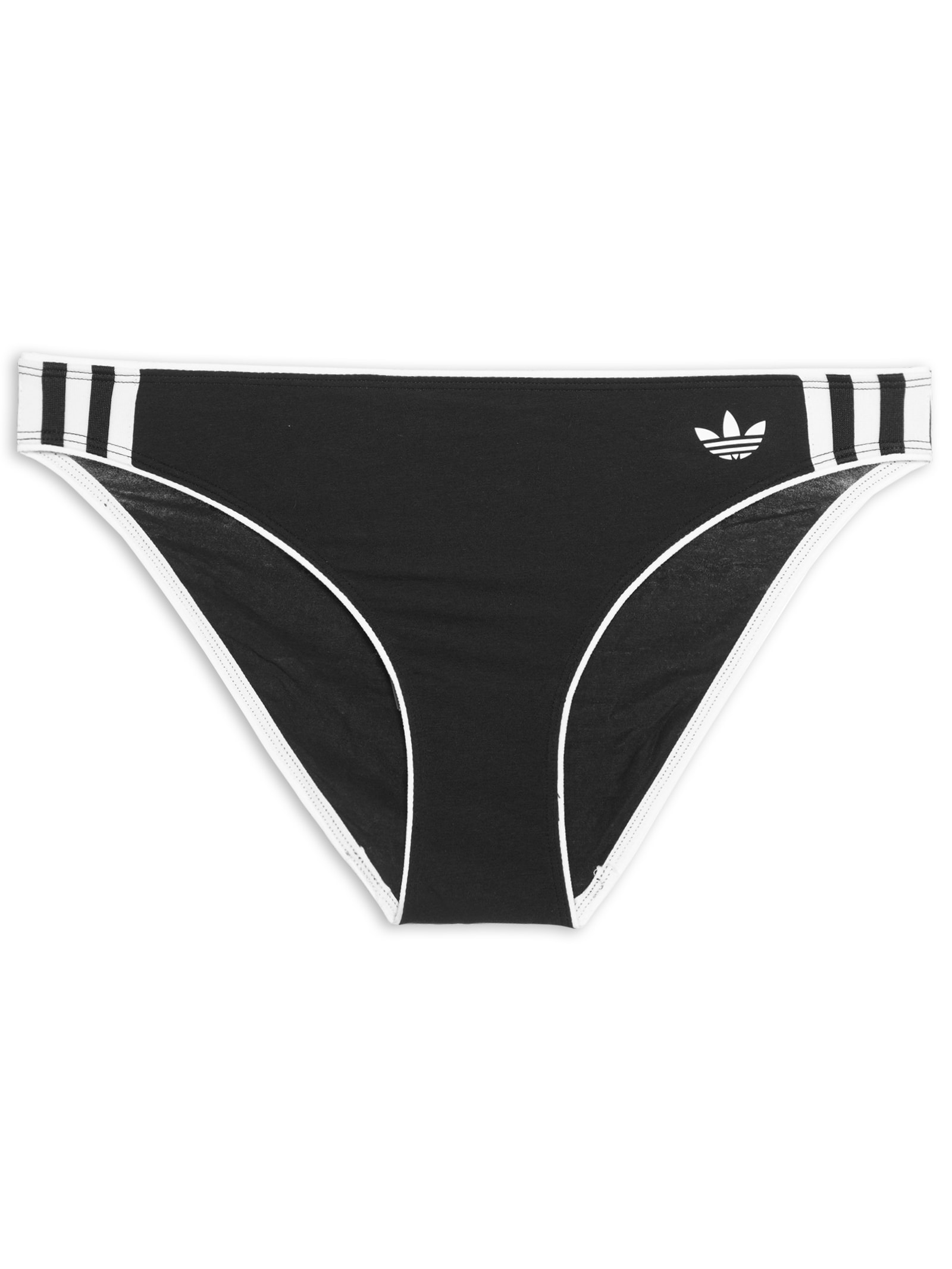 Calcinha Adicolor Comfort Flex Cotton Bikini Brief Preto Adidas Originals Underwear