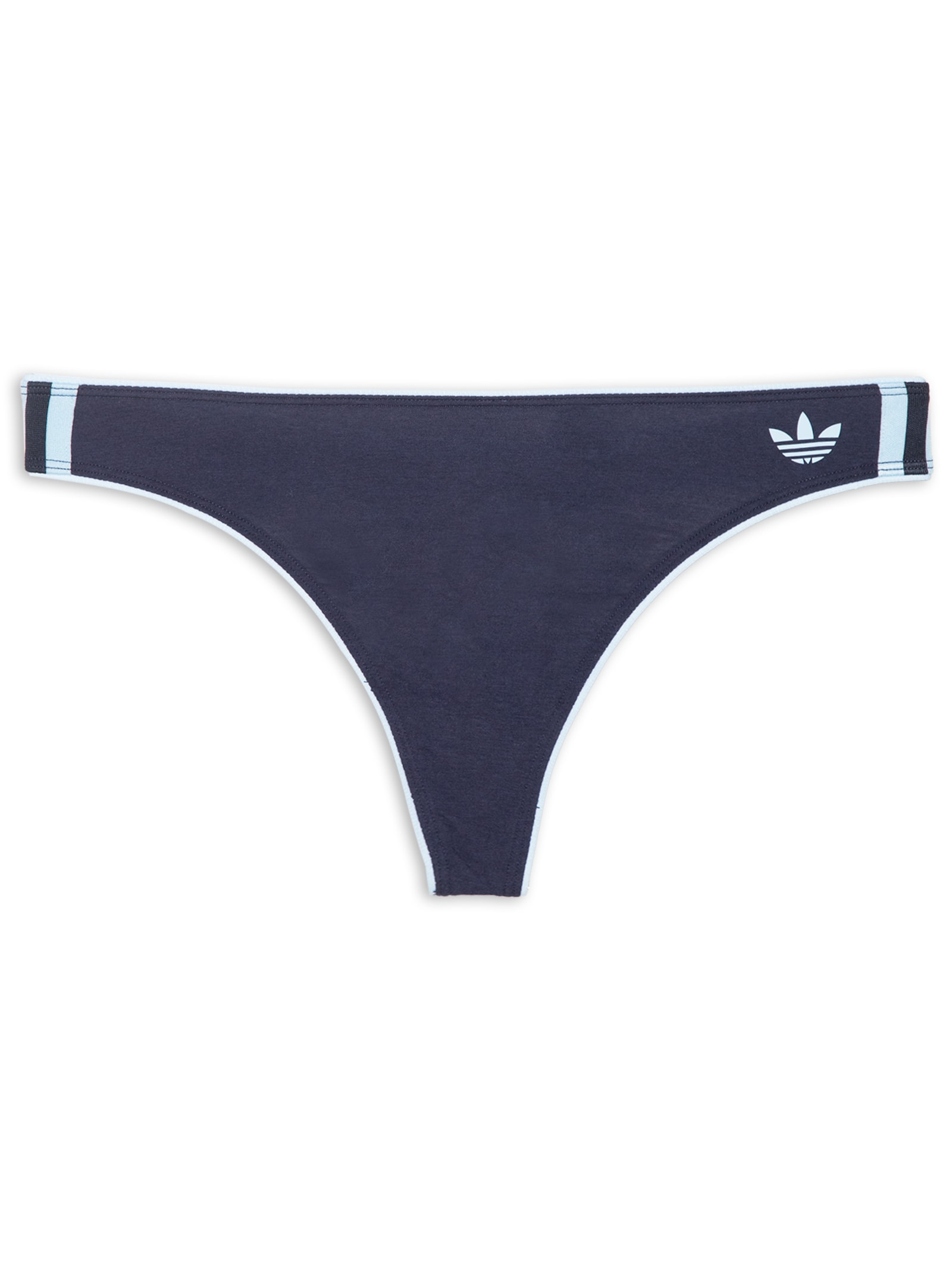 Calcinha Adicolor Comfort Flex Cotton Thong Azul Adidas Originals Underwear